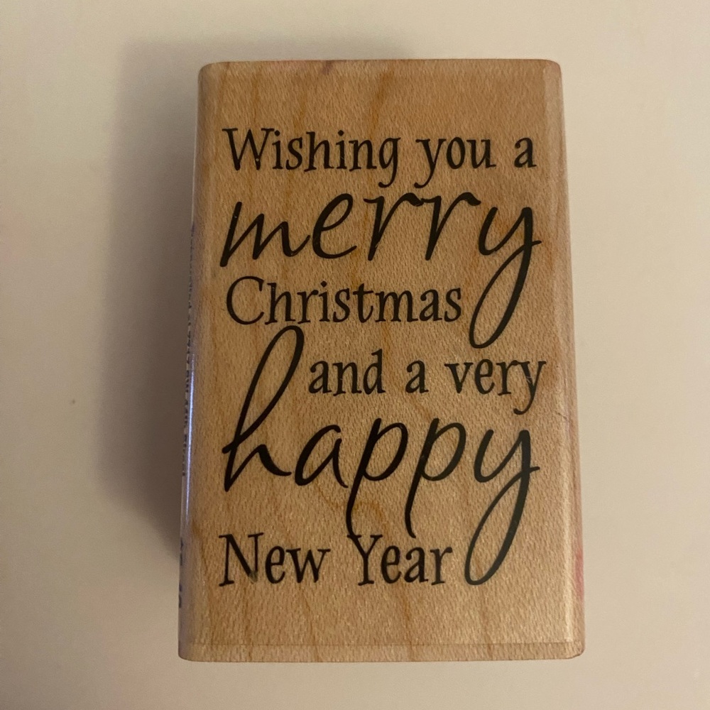 Stampabilities ER1106 Christmas and New Year rubber stamp